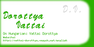 dorottya vattai business card